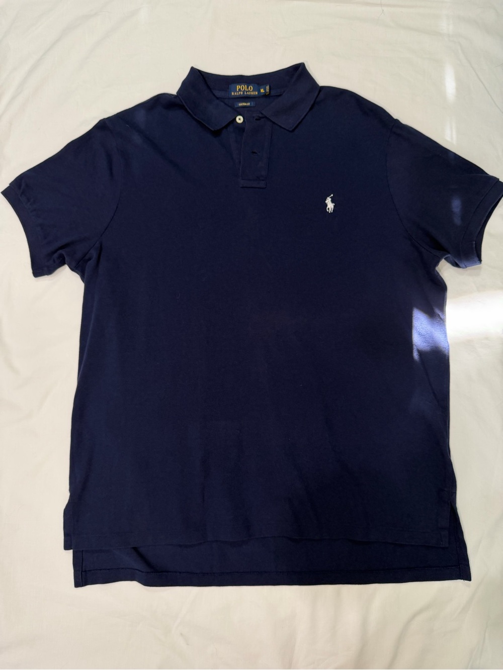 Polo by Ralph Lauren Navy Polo with White Pony Logo - Picture 3 of 9